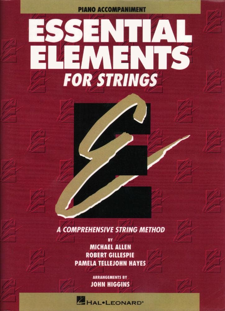 Essential Elements For Strings, Book 1 - Piano Accompaniment - by Allen/Gillespie/Hayes - Hal Leonard Publication