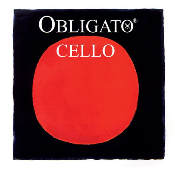 OBLIGATO チェロ弦 4本セット Pirastro Obligato Cello Strings - Medium Tension
