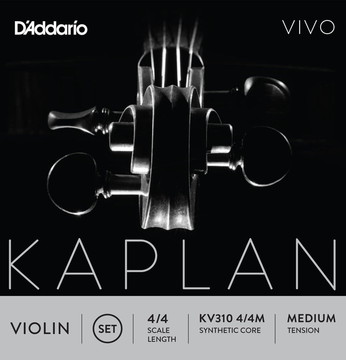 Kaplan Vivo Violin String Set 4/4 Size Medium
