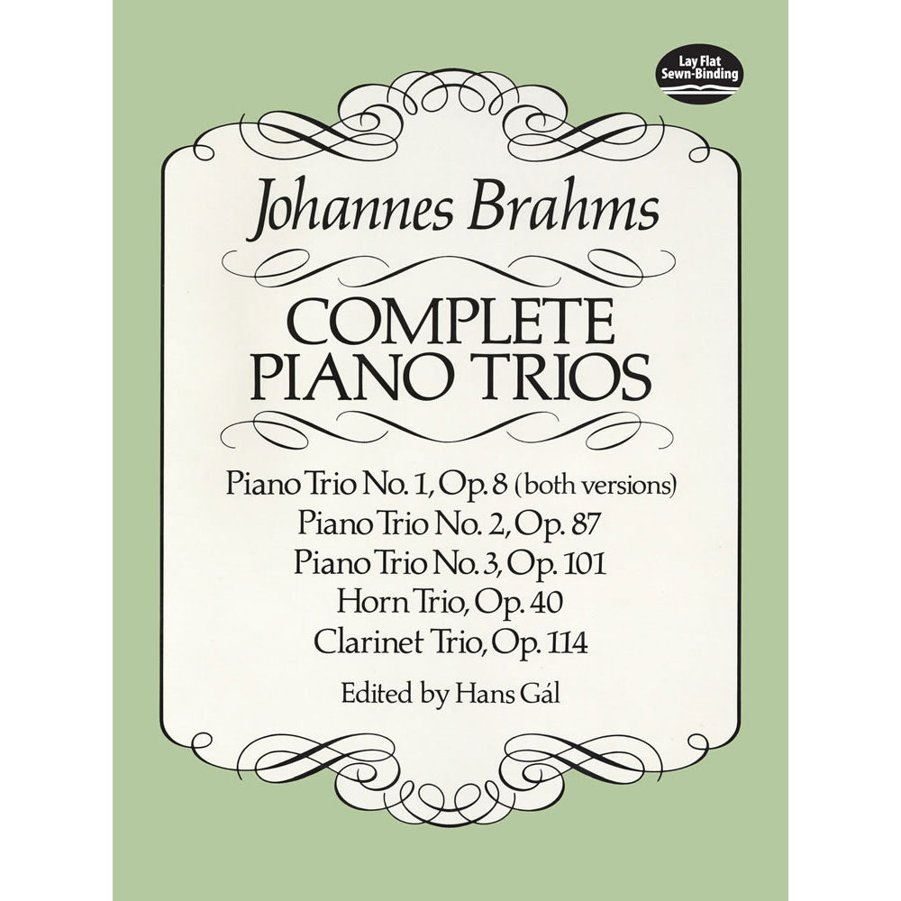 Brahms, Johannes - Complete Piano Trios Score - Dover Publication