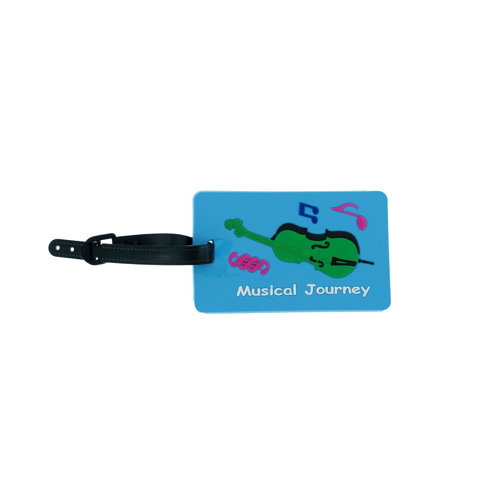Blue Violin Case Tag for Instrument Storage