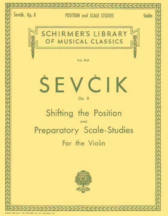 Sevcik, Otakar - Shifting the Position & Preparatory Scale Studies, Op 8 - Violin - published by G Schirmer