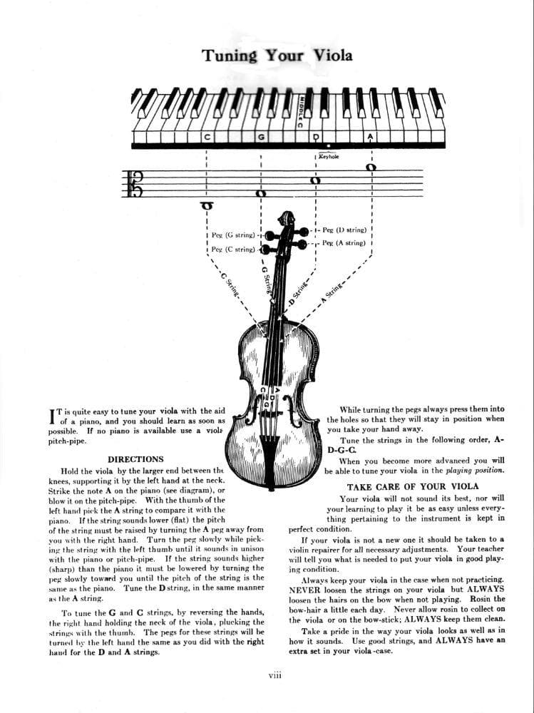 Herfurth, C Paul - A Tune A Day String Method, Book 1 - Viola - Boston Music Co