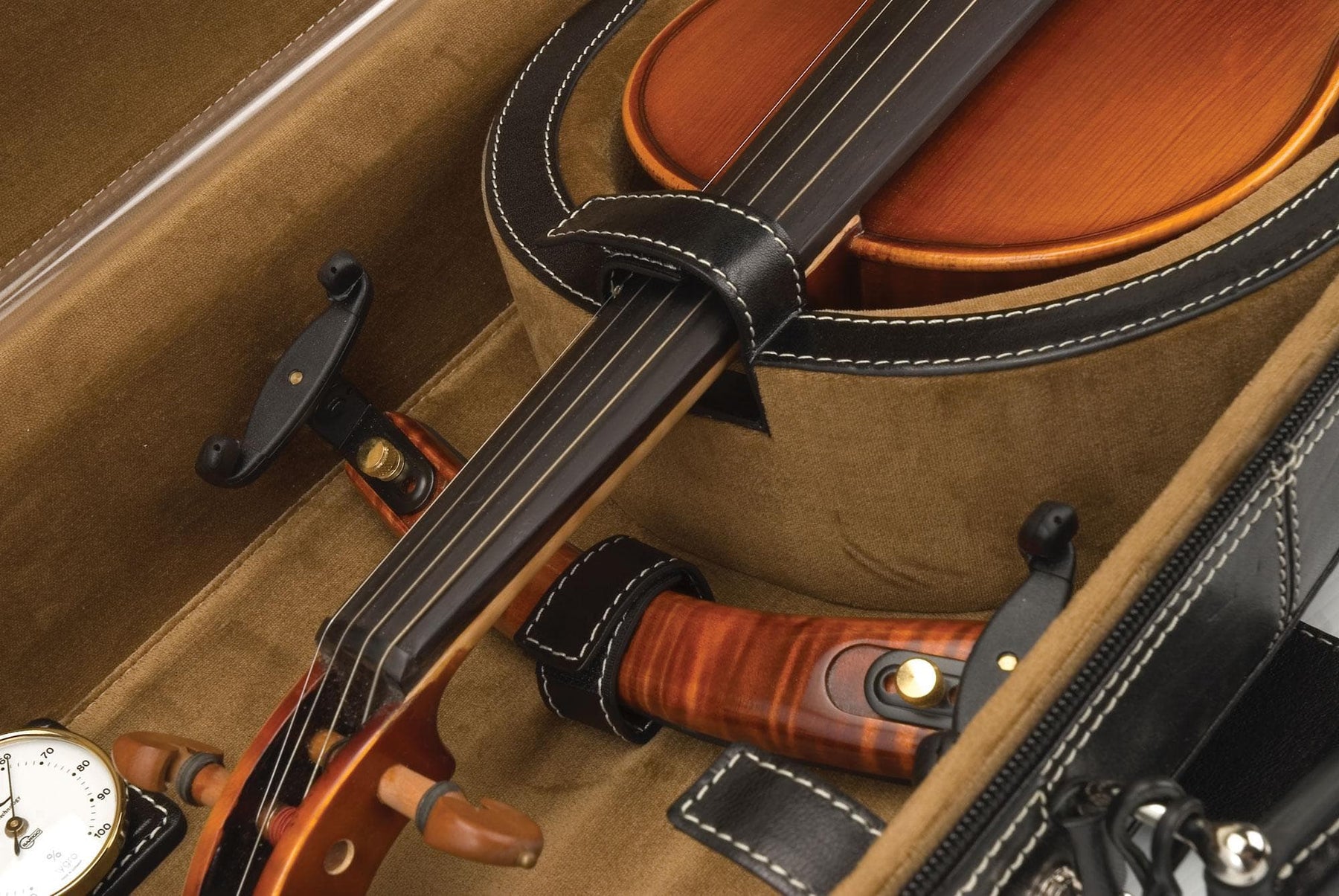 GL Q Series Violin Case in Black Leather