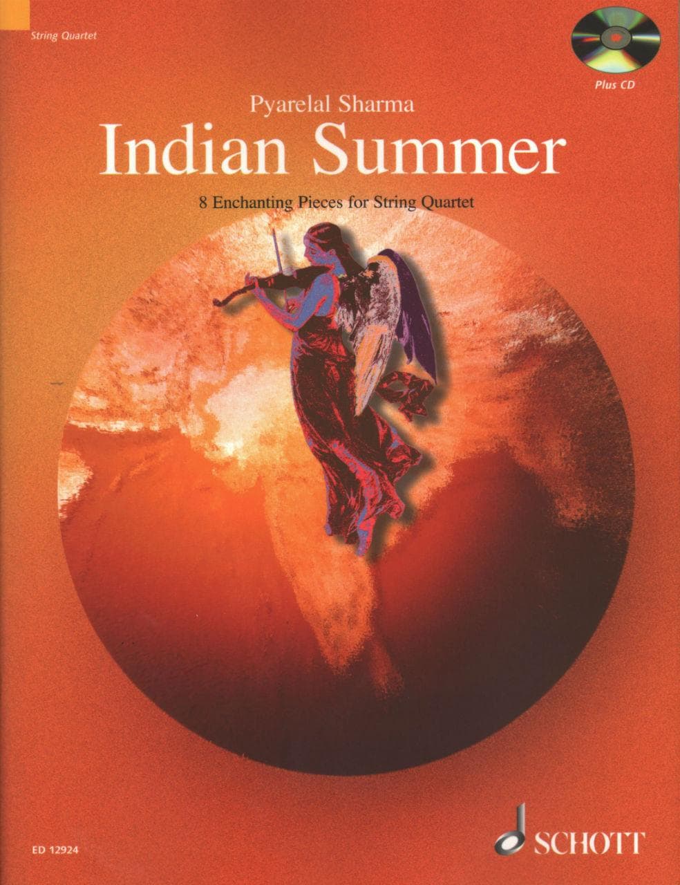 Sharma, Pyarelal - Indian Summer: 8 Enchanting Pieces from India - String Quartet - Book/CD set - Schott Edition