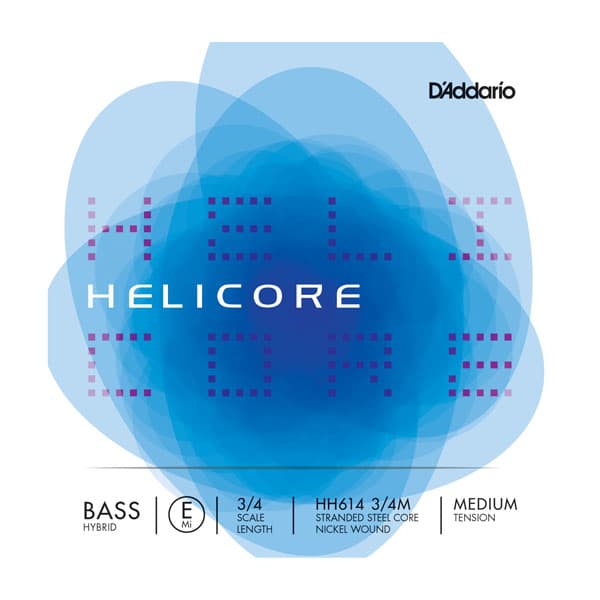 Helicore Bass Hybrid E 3/4 Size Medium