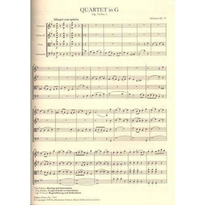 Haydn - Six String Quartets, opus 76 - Score and Parts - Edition Peters