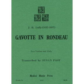 Lully, Jean-Baptiste - Gavotte in Rondeau - Two Violins and Viola - arranged by Susan Post - Medici Music Press