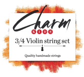 Charm Violin String Set Ball End 3/4 Size Medium