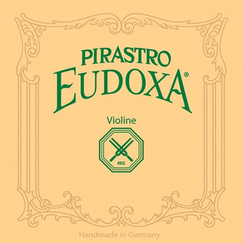 Pirastro Eudoxa Violin String Set - 4/4 size - Medium Gauge - Ball End E