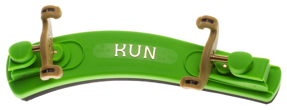 Kun Collapsible Junior Shoulder Rest for Violin in Colors - 3/4-1/2 Size