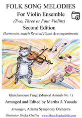 Yasuda, Martha - Folk Song Melodies For Violin Ensemble, 2nd Edition - Digital Download