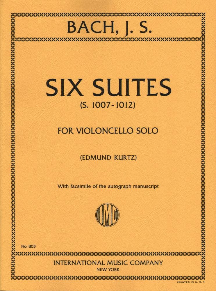 Bach Cello Suites: Int'l Sheet Music & Classical