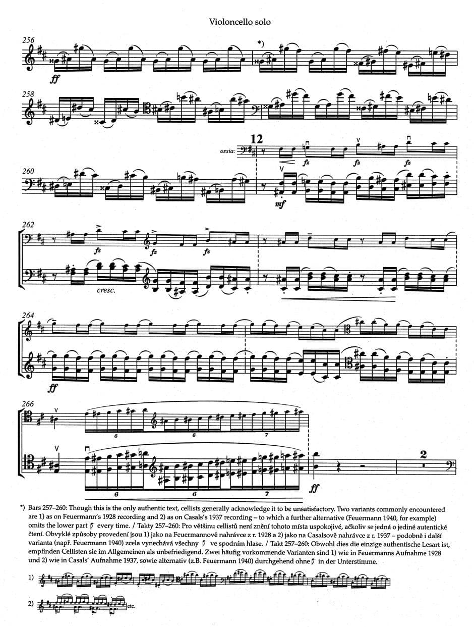 Dvorak, Antonin - Cello Concerto in B minor, Op. 104 - for Cello and Piano - edited by Jonathan Del Mar - Barenreiter URTEXT