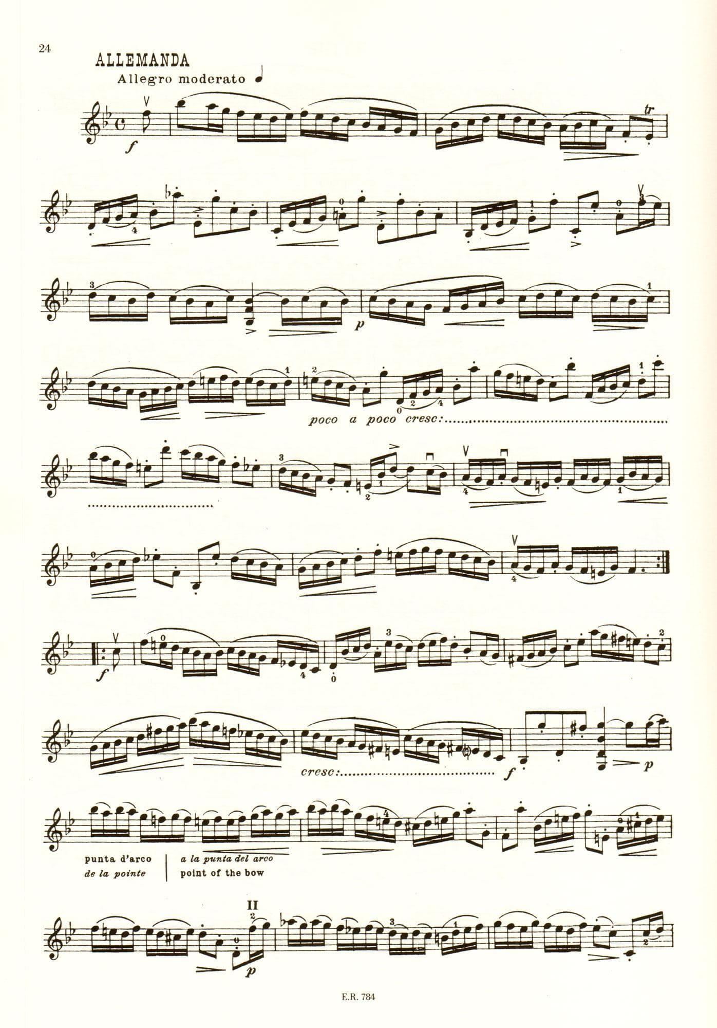 Bach, JS - 6 Suites for solo violin BWV 1007-1012 - Ricordi