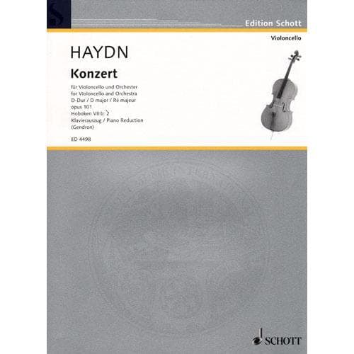 Haydn, Franz Joseph - Concerto in D Major, Hob VIIb:2 - Cello and Piano - edited by Maurice Gendron - Schott Edition