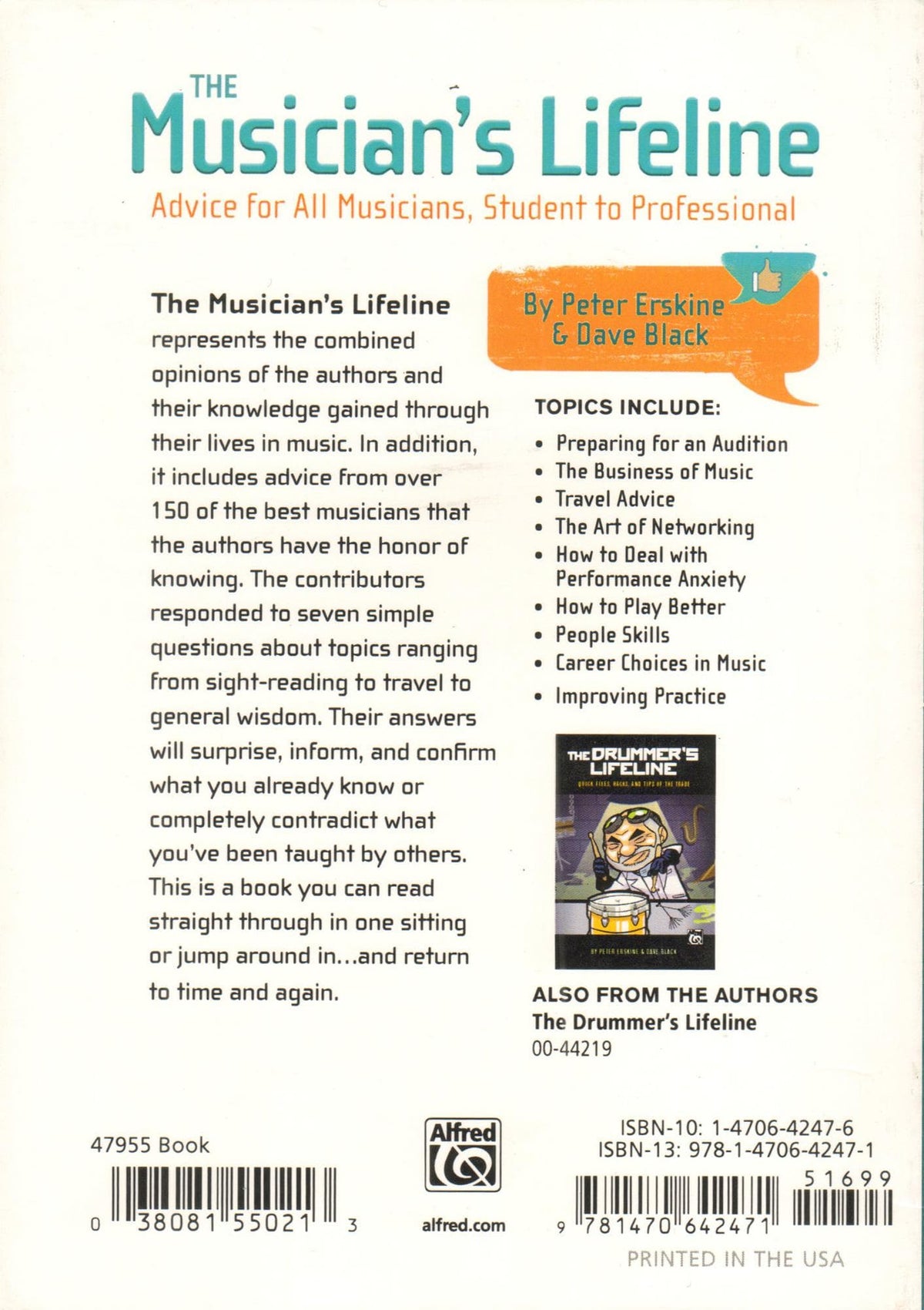 The Musician's Lifeline by Peter Erskine & Dave Black