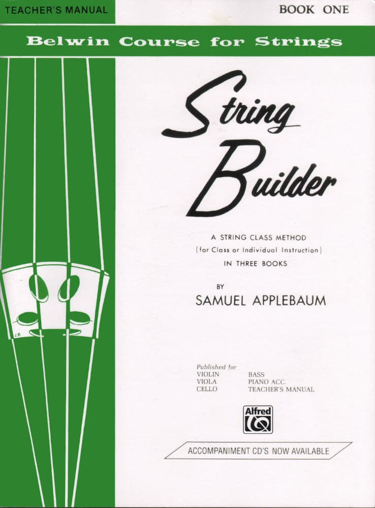 Applebaum, Samuel - String Builder - Book 1 Teacher Part - Belwin/Mills Publication