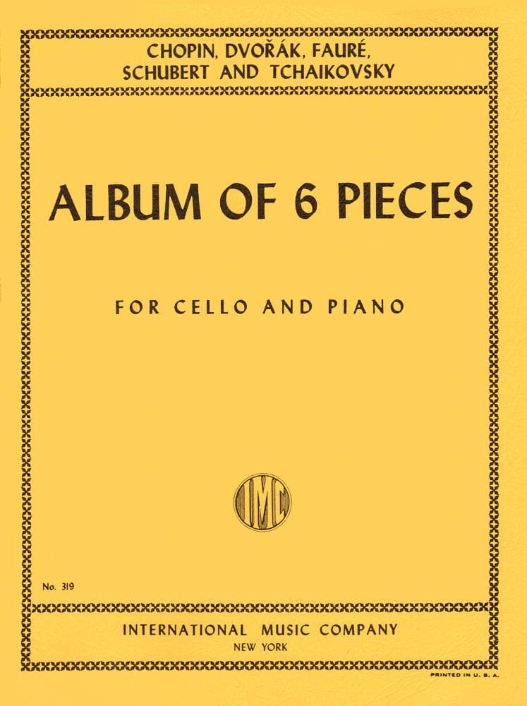 Album of 6 Pieces for Cello and Piano - International Music Co