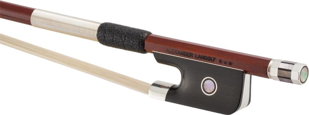 Alexander Langolf Pernambuco Cello Bow, Ebony/Silver