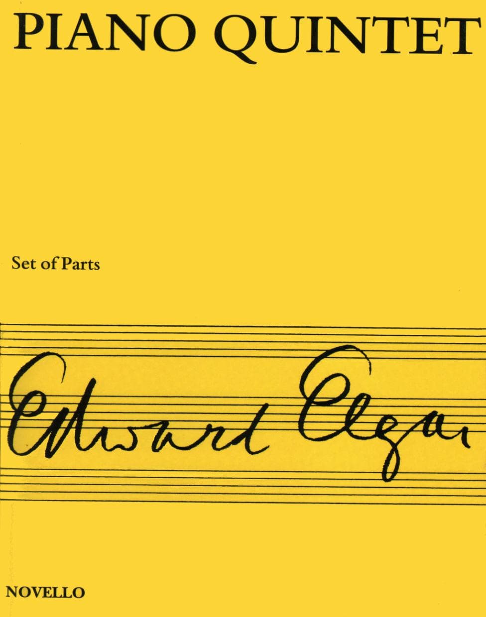 Elgar, Edward - Piano Quintet in a minor, Op 84 - Two Violins, Viola, Cello, and Piano - Novello Edition