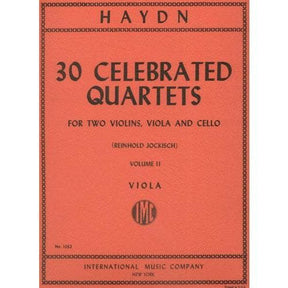 Haydn, Franz Joseph - 30 Celebrated Quartets, Volume 2 - String Quartet - edited by Reinhold Jockisch - International Edition
