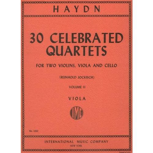 Haydn, Franz Joseph - 30 Celebrated Quartets, Volume 2 - String Quartet - edited by Reinhold Jockisch - International Edition