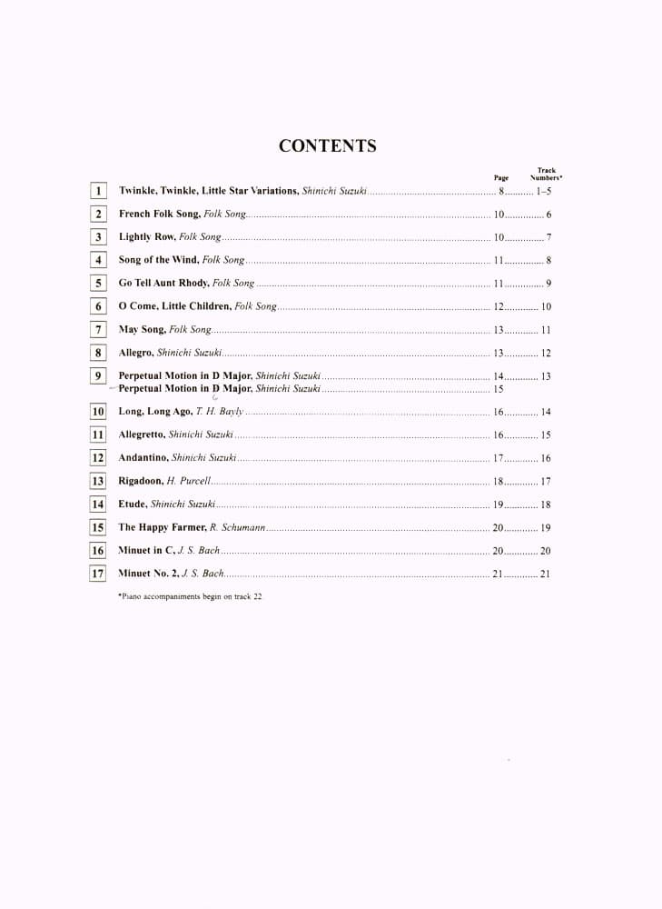 Suzuki Cello School Method Book and CD, Volume 1, Performed by Tsutsumi