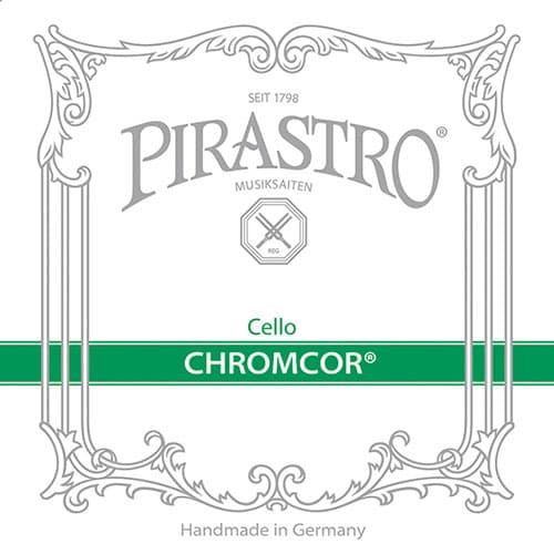 新品チェロ弦クロムコアplus4本セット4/4 Pirastro Chromcor Cello Strings - 4/4 Medium Set