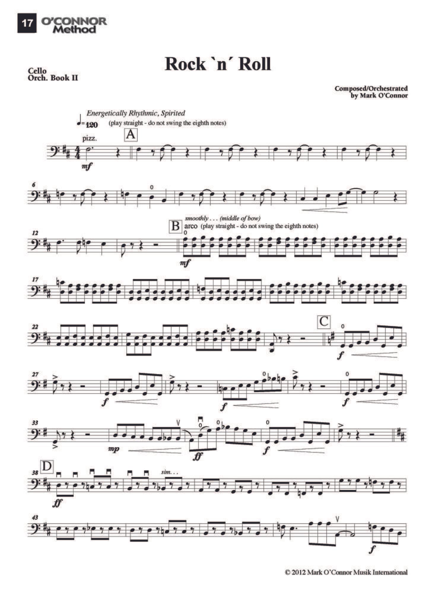 O'Connor Method for Orchestra - Book II - Cello Part - Digital Download