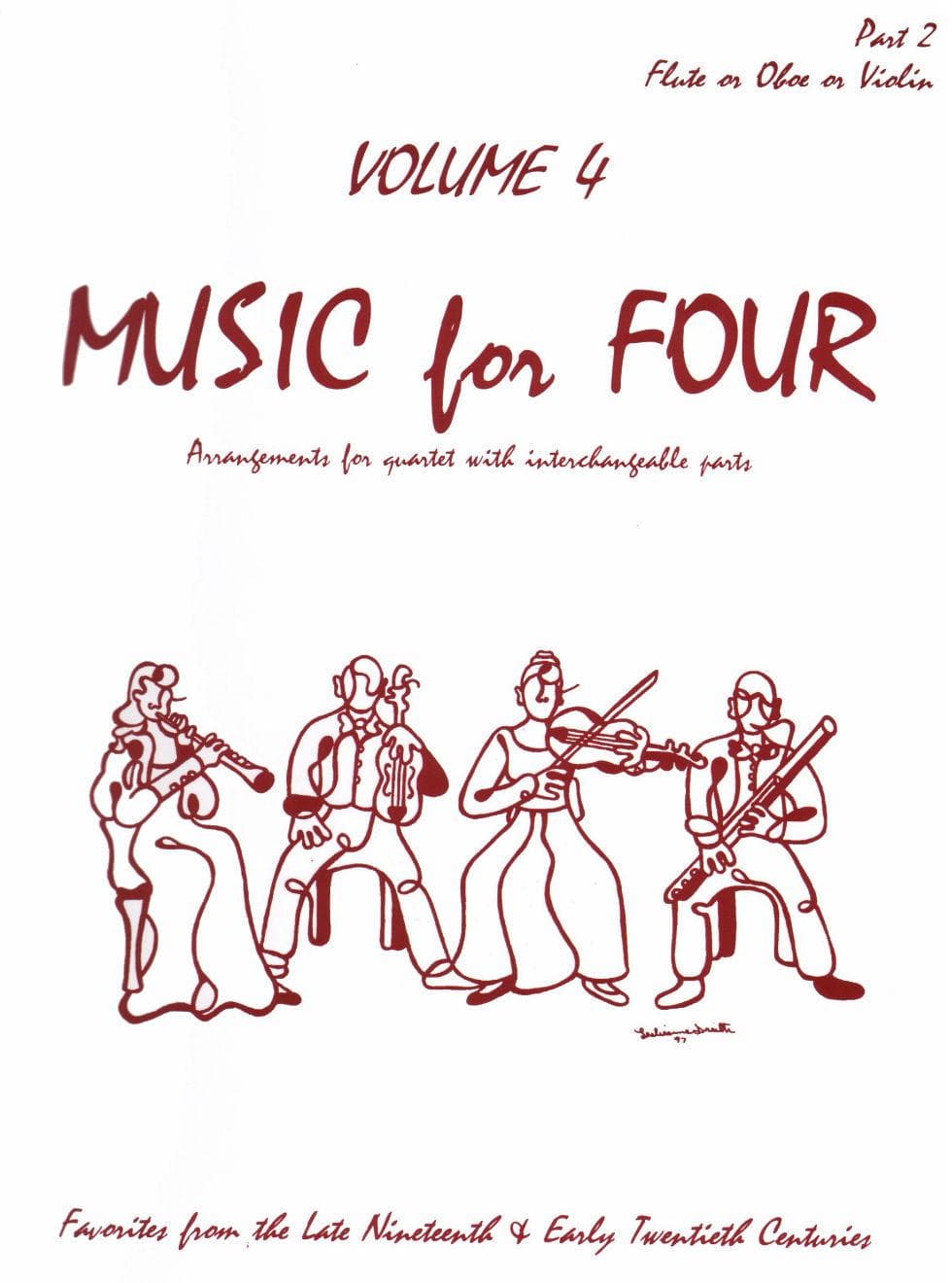 Music for Four, Volume 4 - Part 3 (Viola) - arranged by Daniel Kelley - Last Resort Music