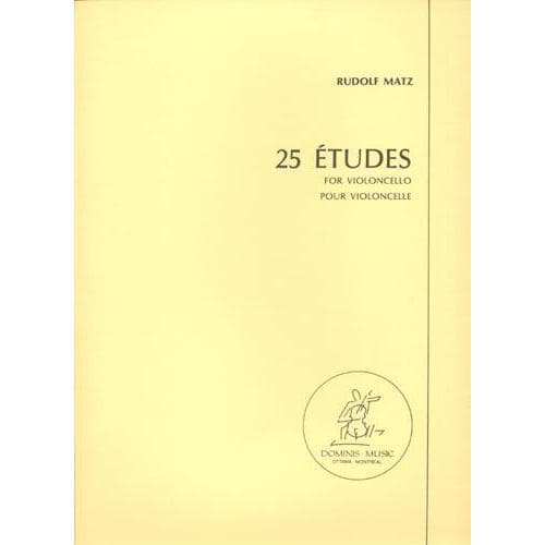 Matz, Rudolf - 25 Etudes (Lower Positions) - Cello solo - Dominis Music Edition