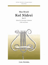 Kol Nidrei, Op 47 - Bruch, Max - Cello and Piano - edited by Lehmann - Carl Fischer