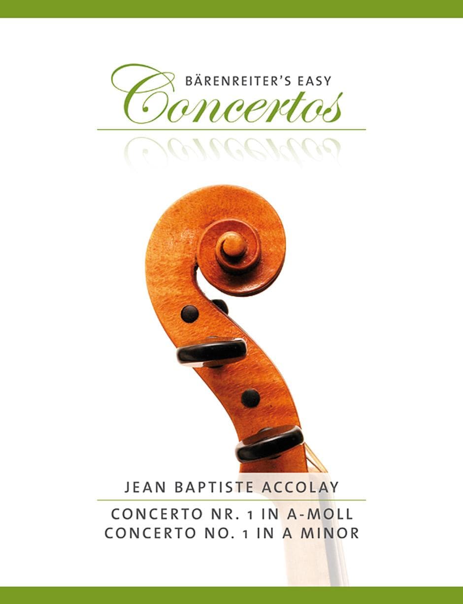 Accolay, Jean-Baptiste - Concerto No 1 in A Minor - Violin and Piano - Bärenreiter