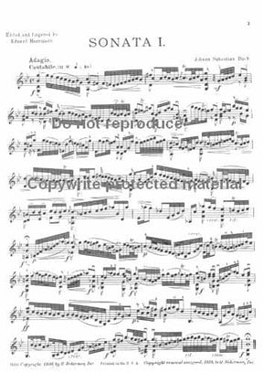Bach, JS - 6 Sonatas and Partitas, BWV 1001-1006 - Solo Violin - edited by Eduard Herrmann - G Schirmer Edition