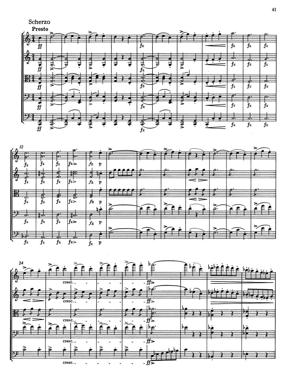 Schubert, Franz - String Quintet in C Major, Op. 163, D 956 - SCORE ONLY - Barenreiter URTEXT