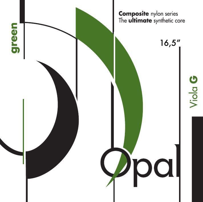 Opal Green Viola G String Nylon Silver