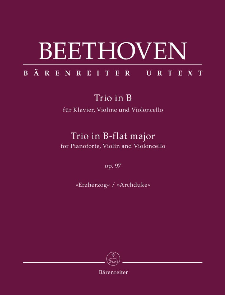 Beethoven, Ludwig - Trio in B-flat Major, Op 97 - Barenreiter URTEXT