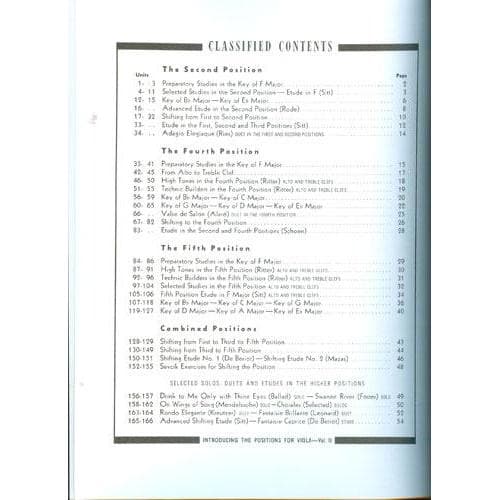 Whistler - Volume 2 Introducing the Posititions, for Viola Published by Rubank Publications