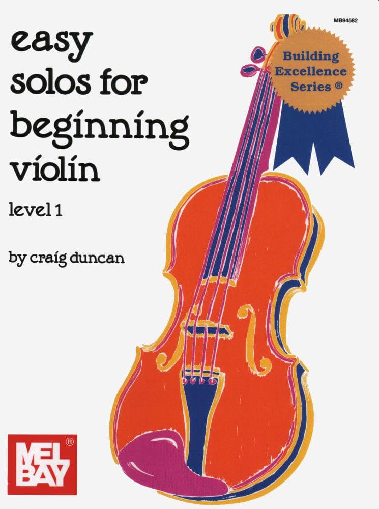Duncan - Easy Solos For Beginning Violin, Level 1 - Violin and Piano - Mel Bay Publications