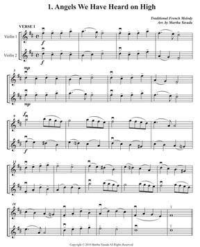 Yasuda, Martha - Christmas Melodies For Violin: Duets Cubed (Advanced) - Digital Download