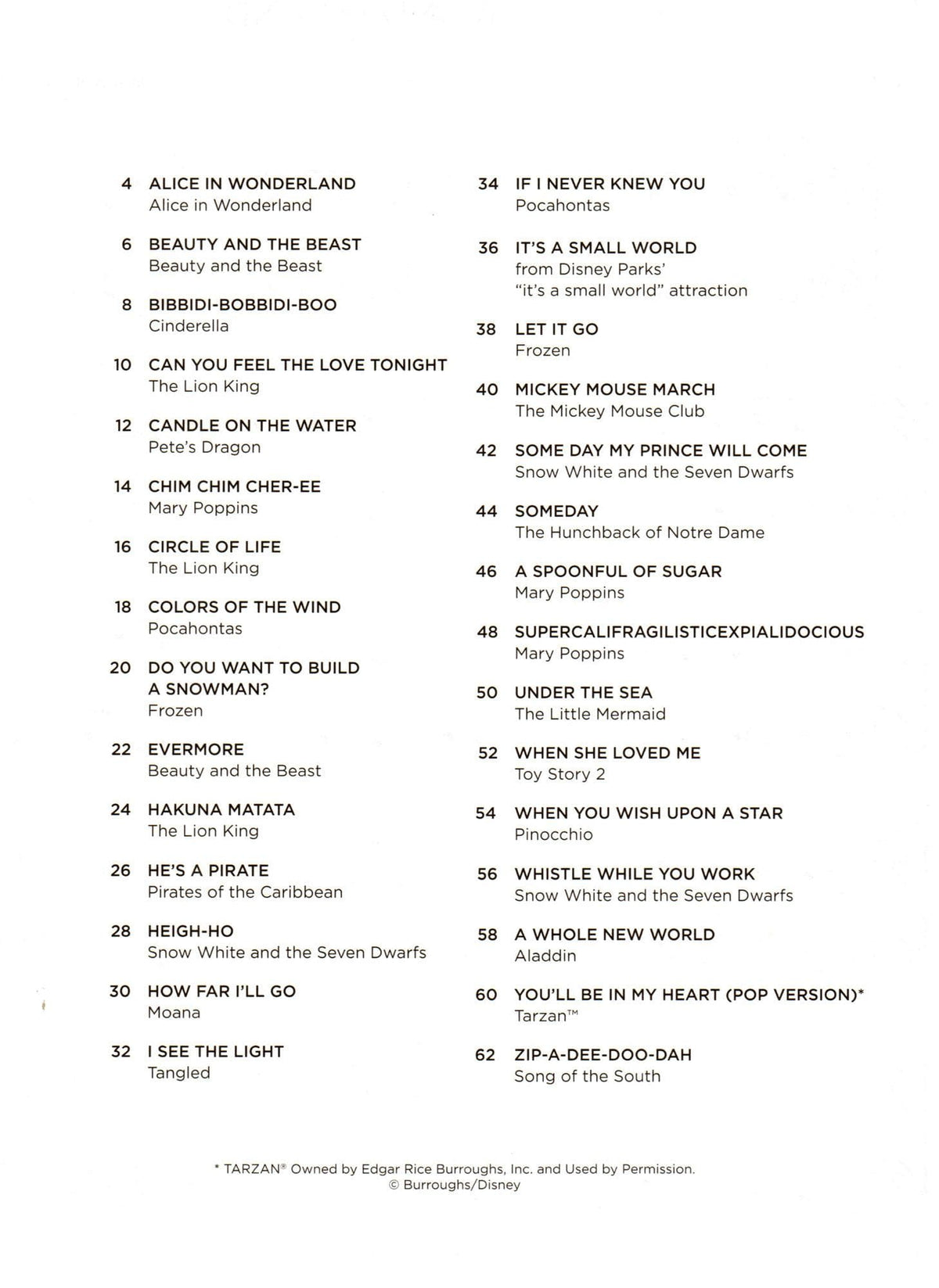 Disney Songs for Violin Duet - Hal Leonard