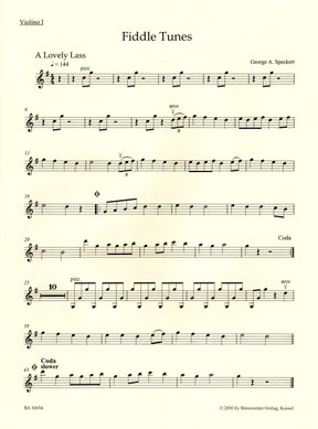 Fiddle Tunes: Irish Music for Strings - Two Violins, Viola (3rd Violin), and Cello (Bass) - arranged by Georg Speckert - Bärenreiter Verlag