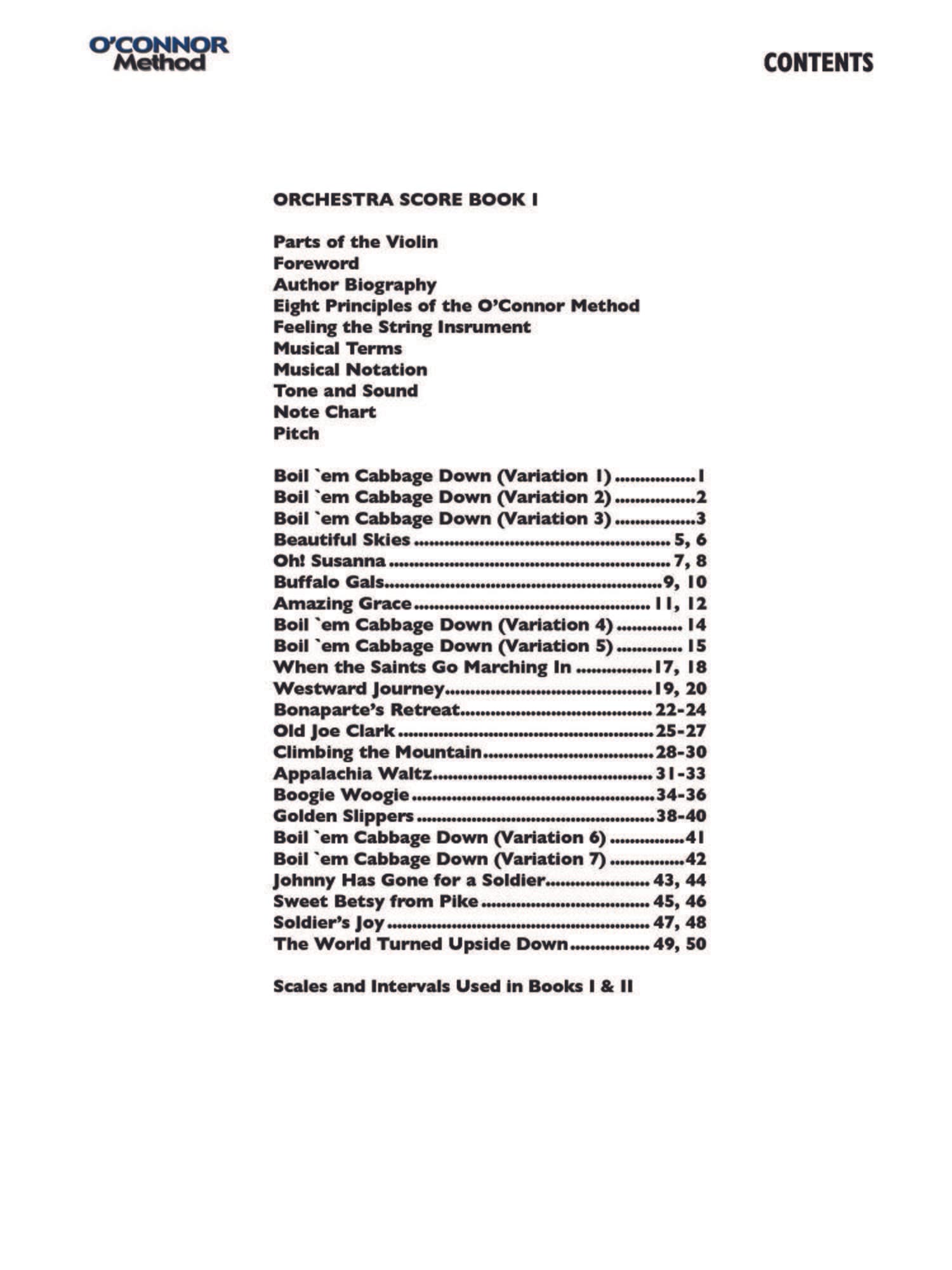 O'Connor Method for Orchestra Book I - Score - Digital Download