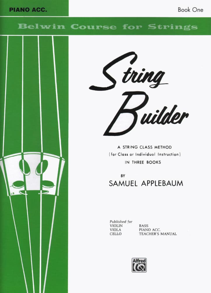 Applebaum, Samuel - String Builder - Book 1 for Piano Accompaniment - Belwin/Mills Publication