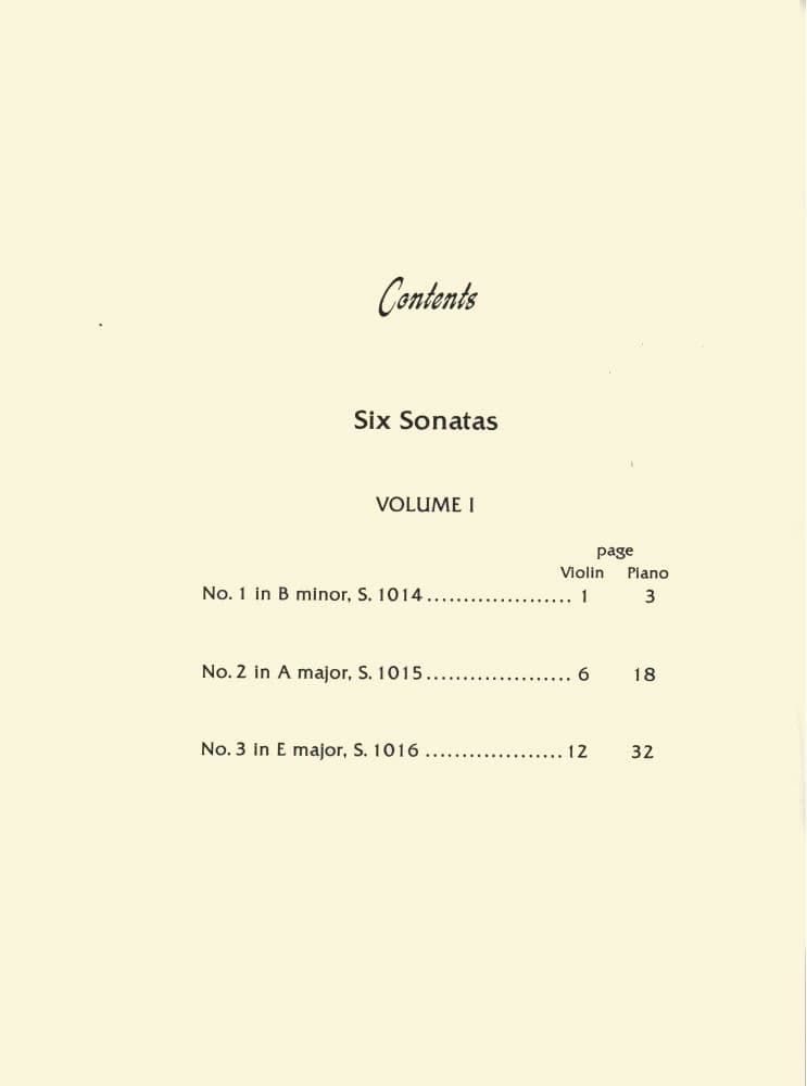 Bach, JS - Sonatas for Violin and Piano Nos 1-3, BWV 1014-1016 - edited by Ferdinand David - International Music Co