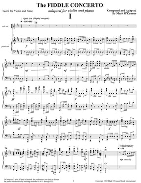 O'Connor, Mark - The FIDDLE CONCERTO for Violin and Piano - Piano Score - Digital Download