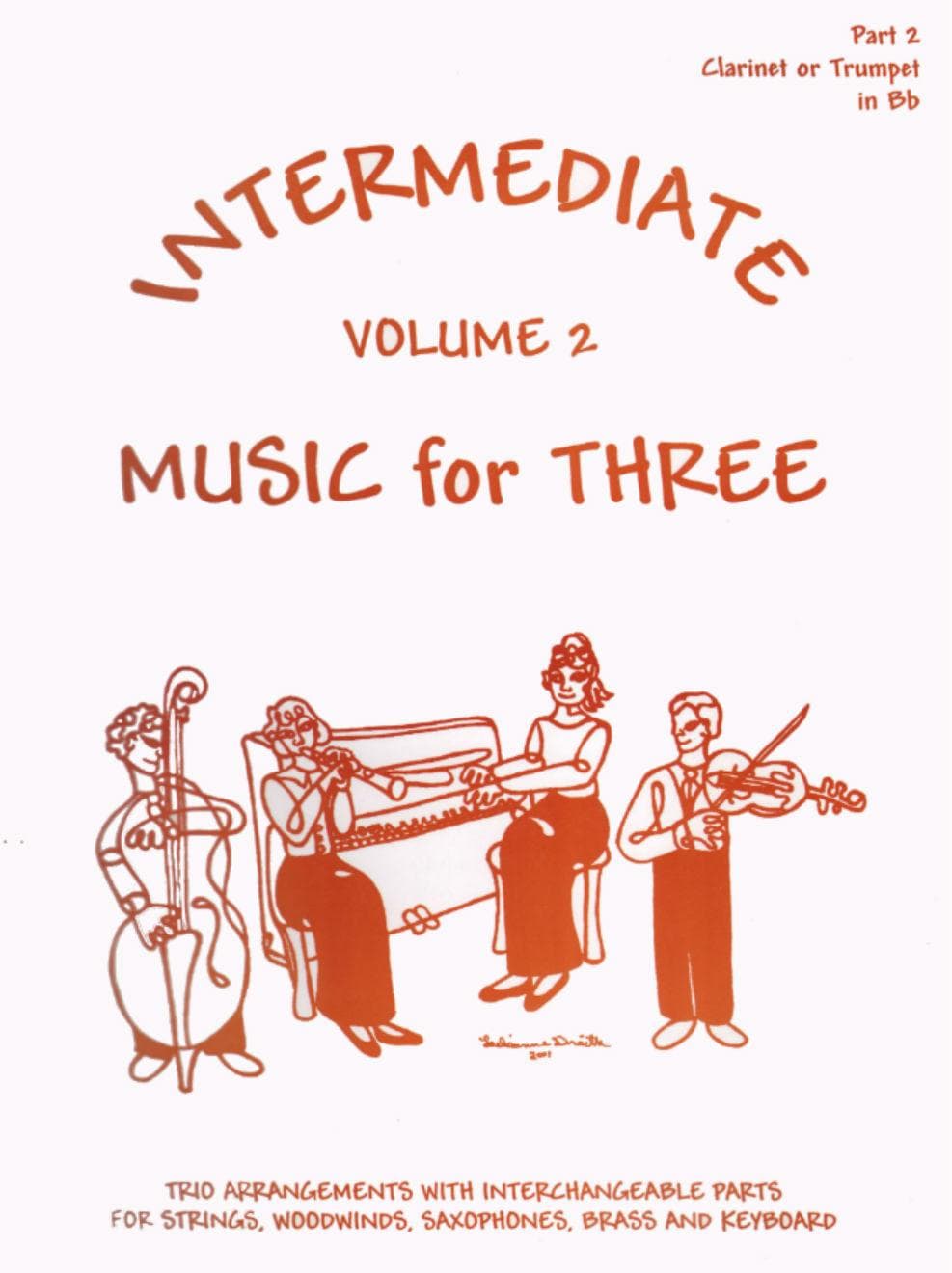 Intermediate Music for Three Volume 2 Part 2 for Clarinet or Trumpet in B-Flat