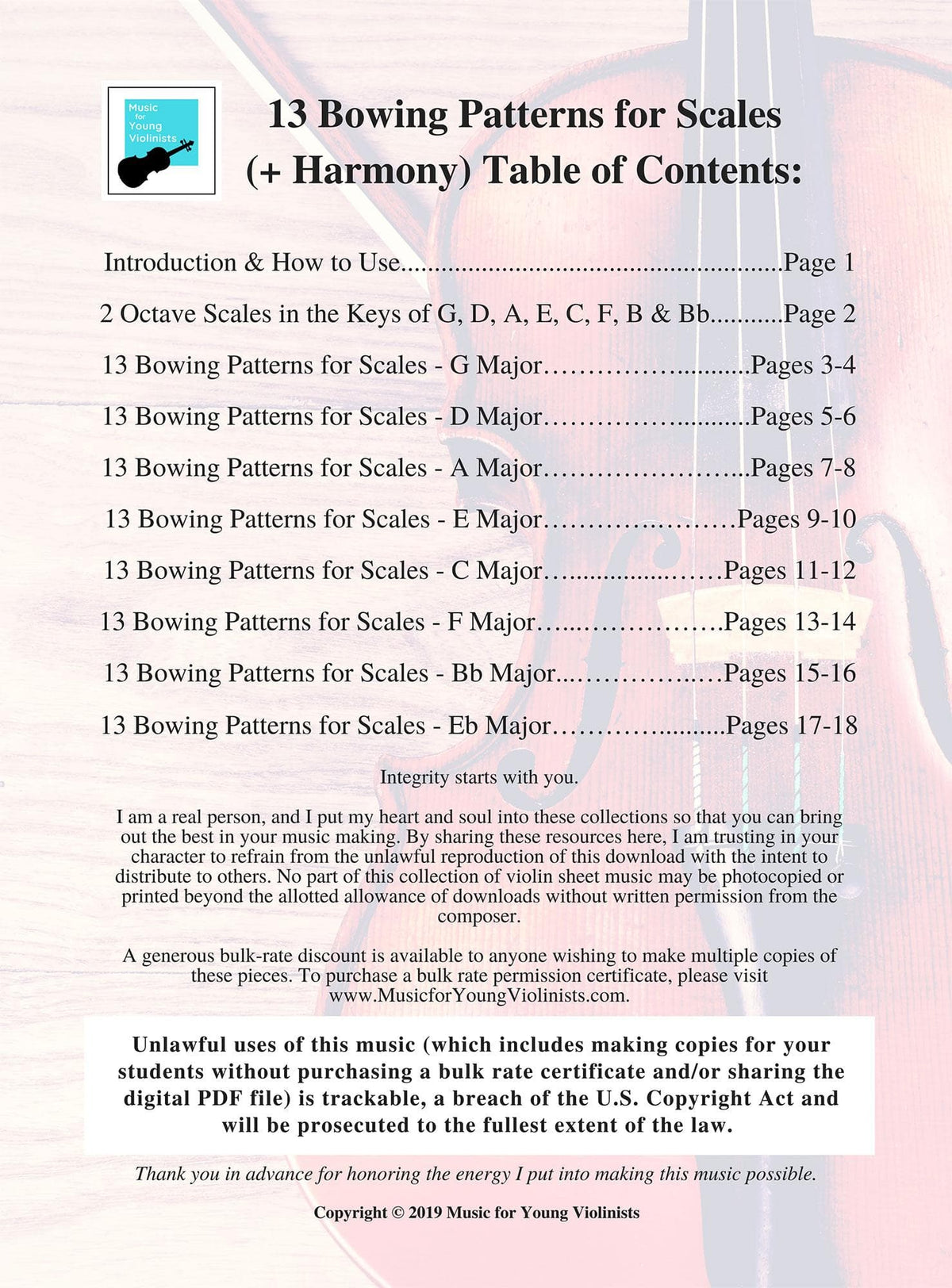 Figi - 13 Bowing Patterns for Scales