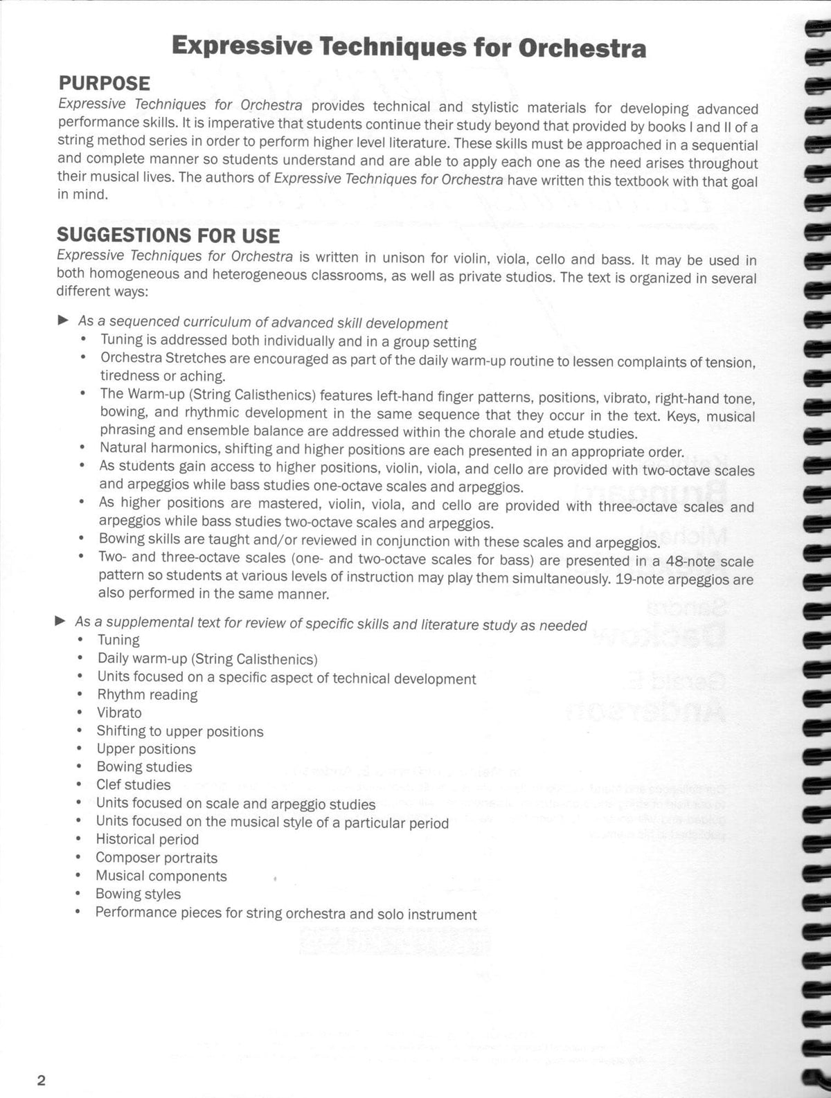 Expressive Techniques for Orchestra Teacher Manual